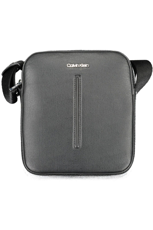 Black Polyester Men Shoulder Bag