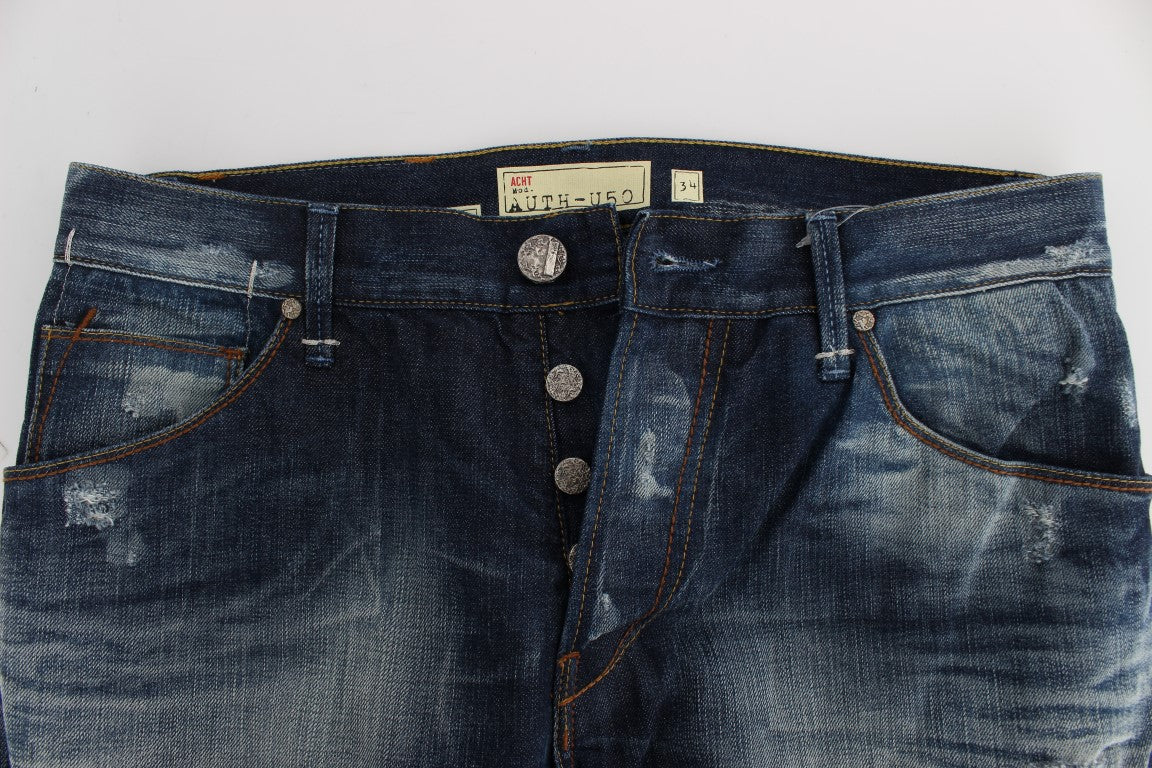 Authentic Regular Fit Blue Wash Jeans