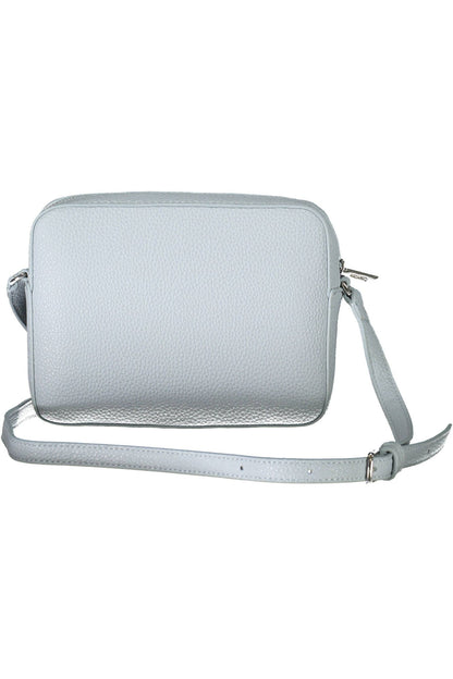 Light Blue Polyester Women Handbag