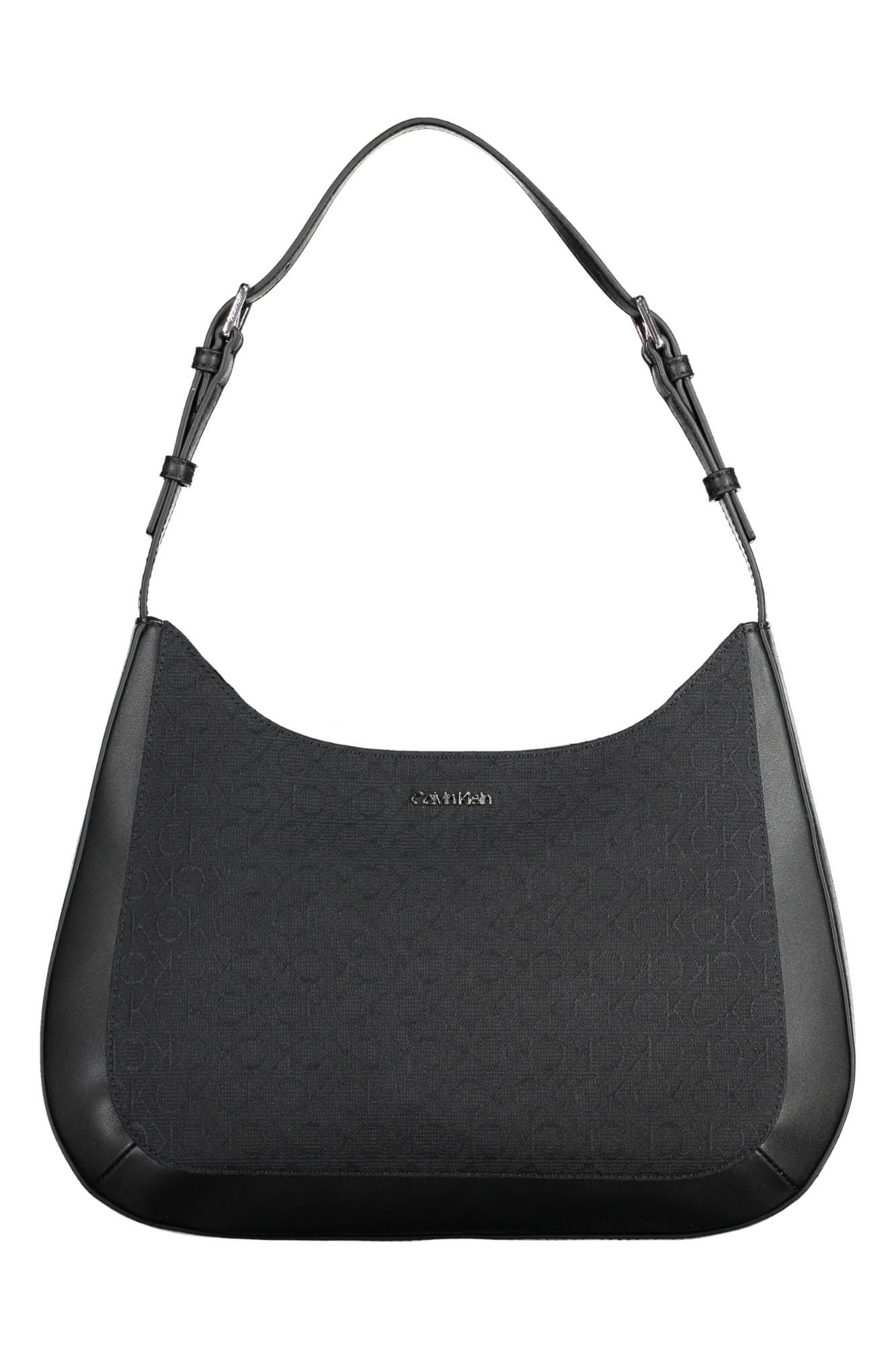 Black Polyester Women Handbag