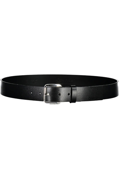 Black Leather Men Belt