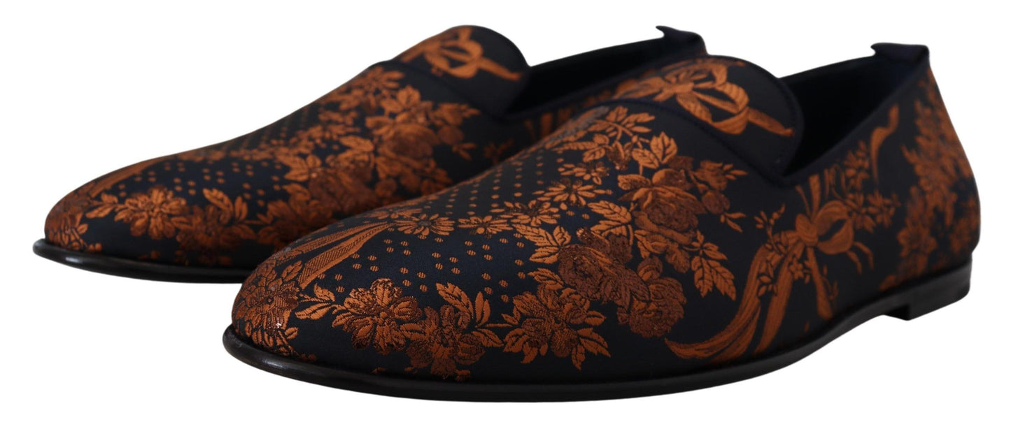 Elegante instaploafers met bloemen