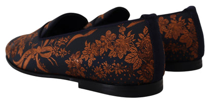 Elegante instaploafers met bloemen