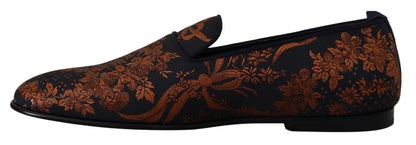 Elegant Floral Slip-On Loafers