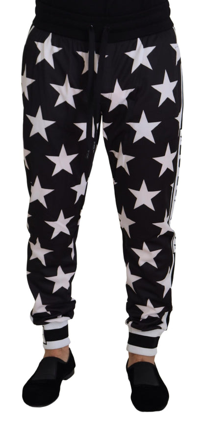 Casual joggingbroek met sterrenprint en logodetail