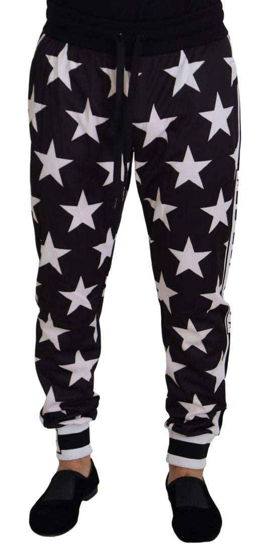 Pantalones deportivos informales con estampado de estrellas y detalle de logotipo