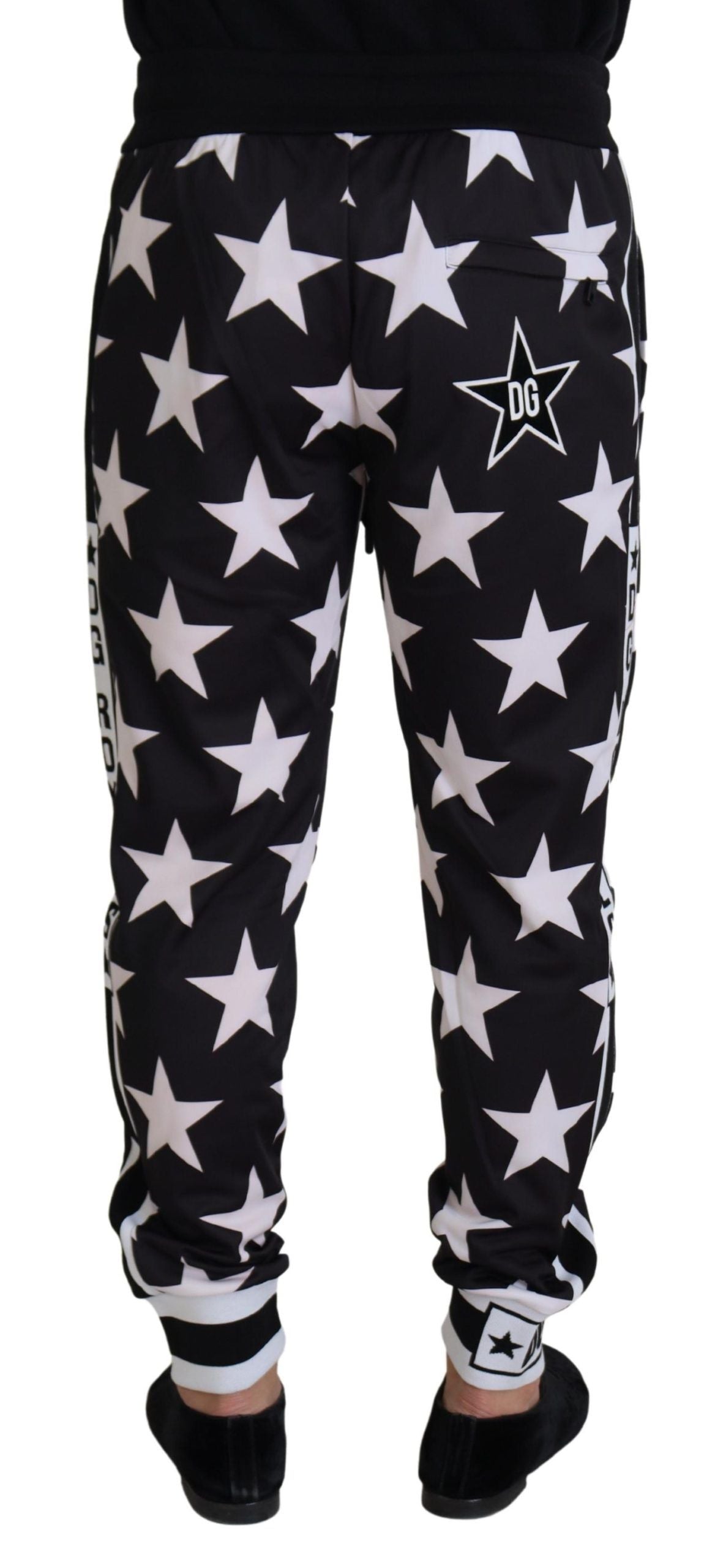 Pantalones deportivos informales con estampado de estrellas y detalle de logotipo