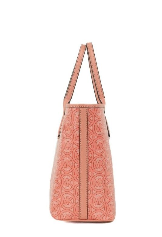 Jodie Small Sherbert Jacquard Logo Recycled Polyester Tote Handbag