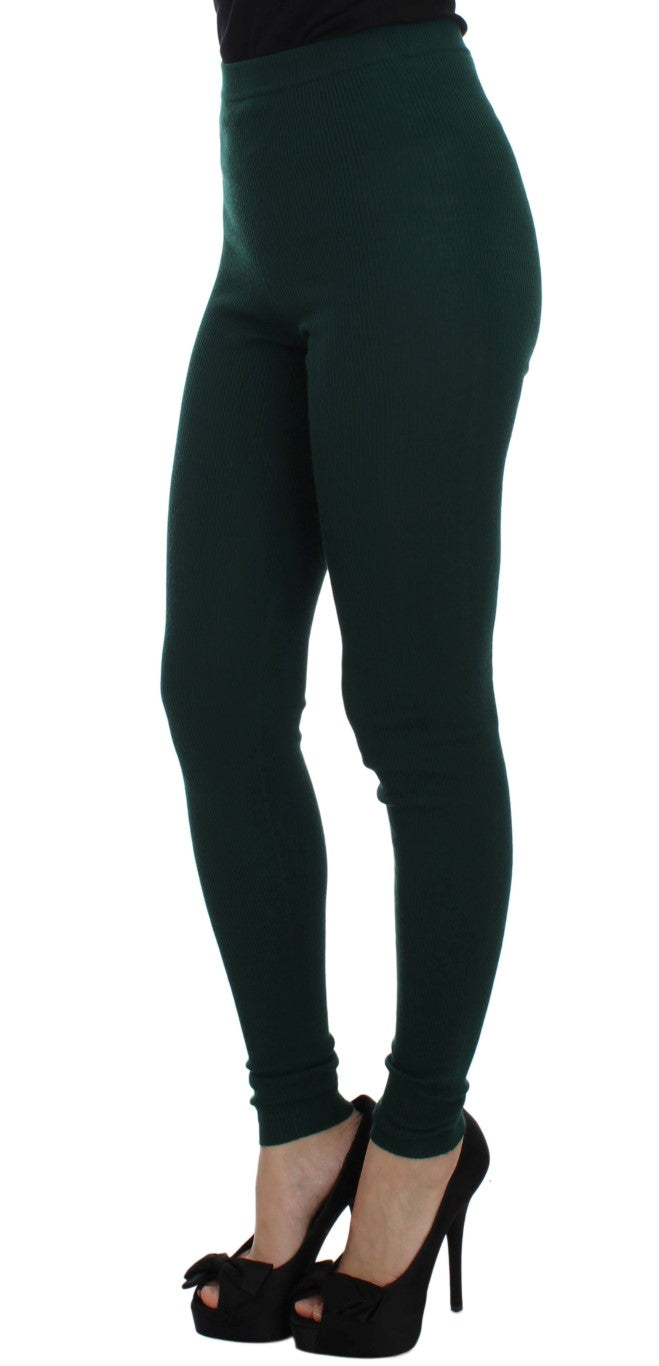 Emerald Treasure kasjmier broek met hoge taille