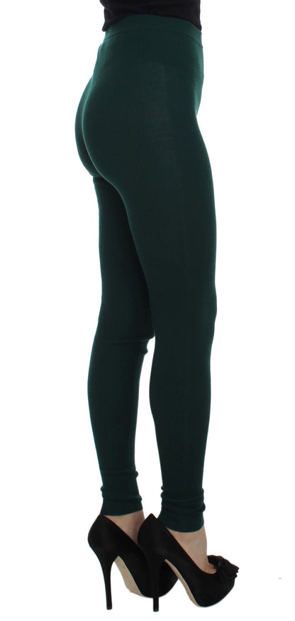 Emerald Treasure kasjmier broek met hoge taille