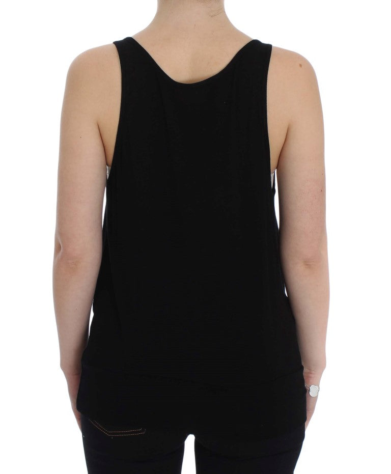 Strakke zwarte cami blouse tanktop