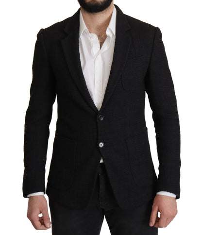 Elegante wollen blazer met enkele rij knopen