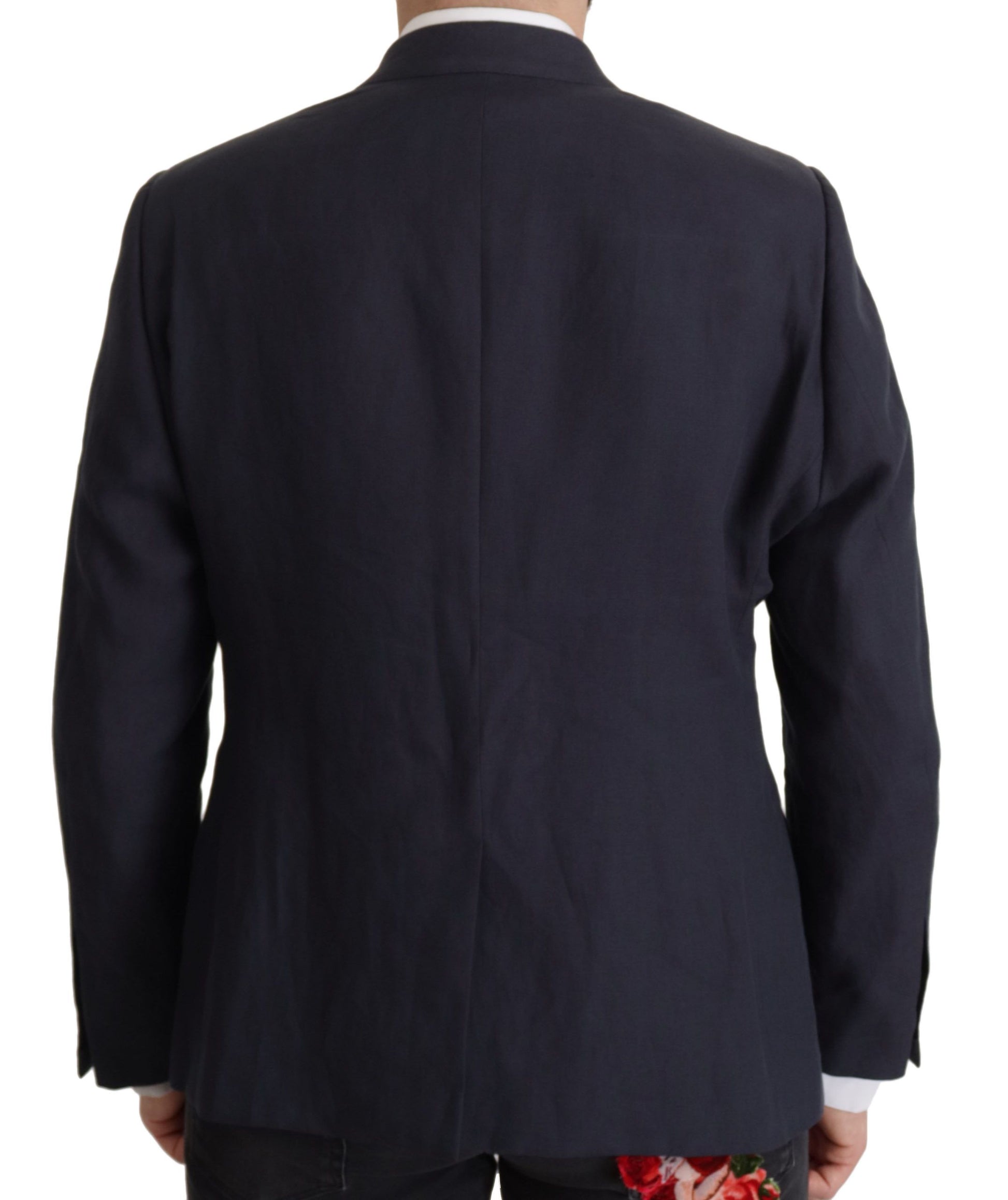 Elegante linnen blazer met enkele rij knopen