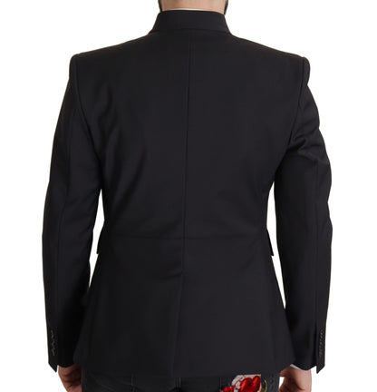 Blazer elegante de lana con botonadura simple