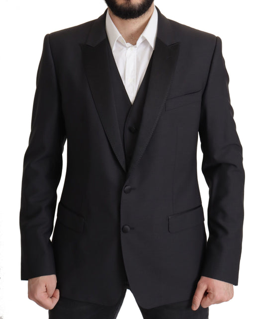 Elegante donkerblauwe Martini tweedelige blazer