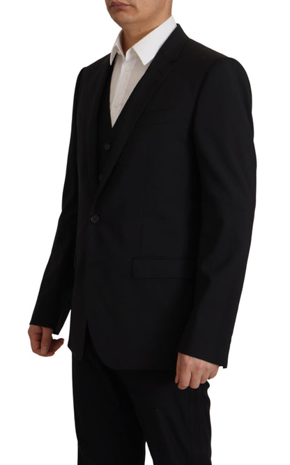 Elegant zwart Martini blazer- en vestensemble