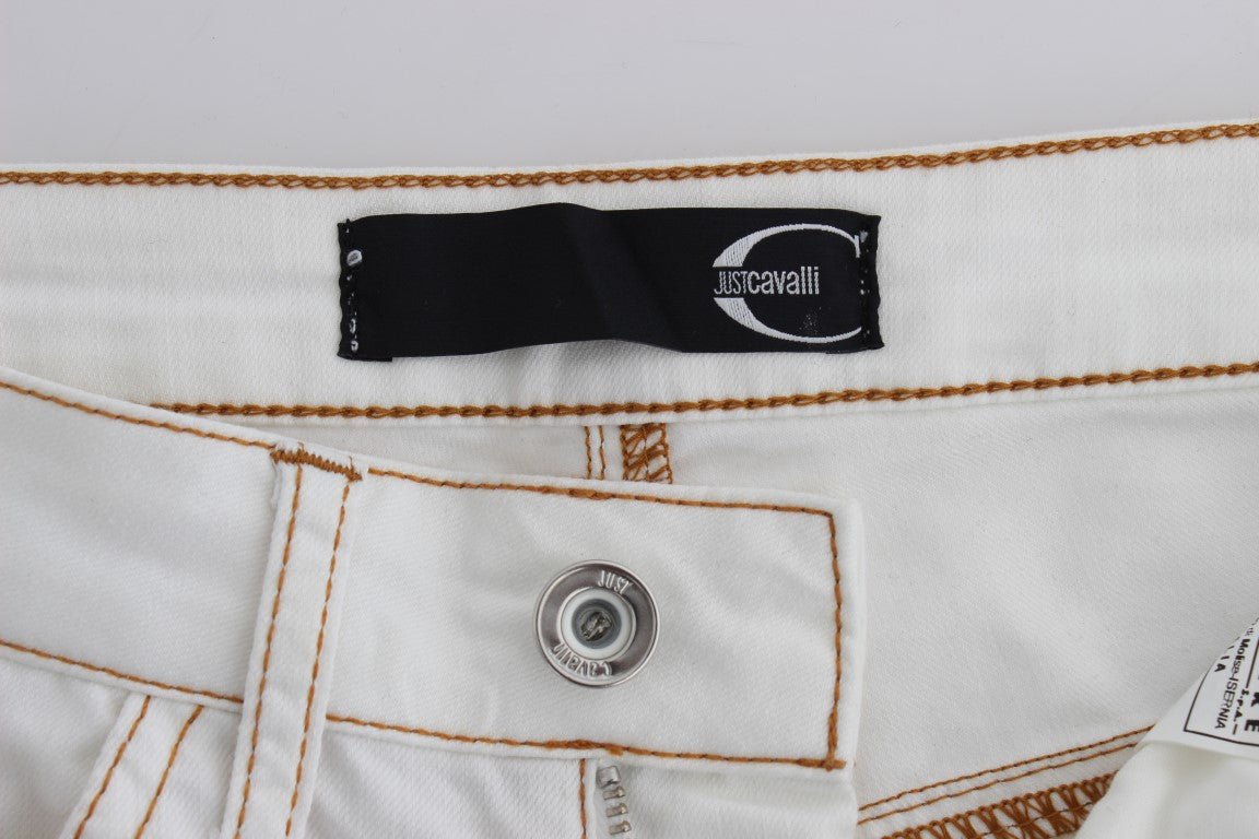 Chique witte slim-fit denim