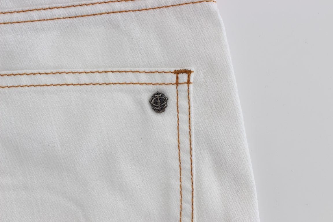 Chique witte slim-fit denim