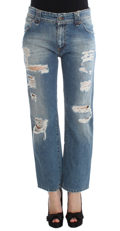 Chic Boyfriend Blue Wash Jeans