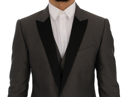 Slim-fit blazer met veelkleurig patroon