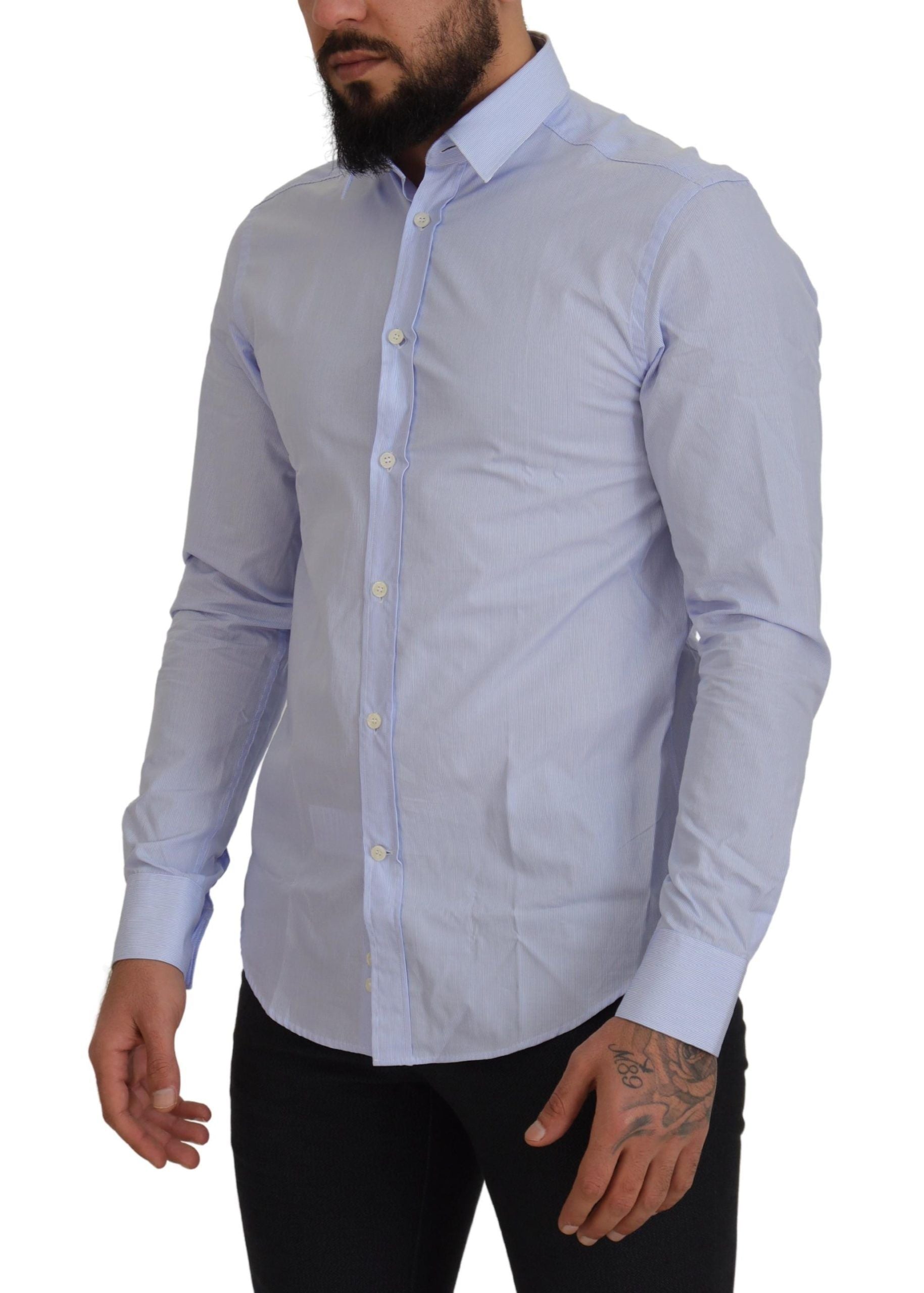 Elegant Light Blue Dress Shirt