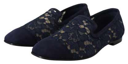 Elegante blauwe loafers flats - zomer chic