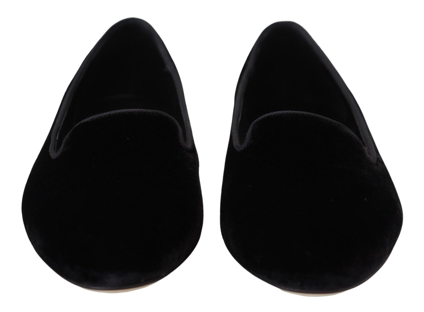 Elegant Black Silk-Blend Loafers