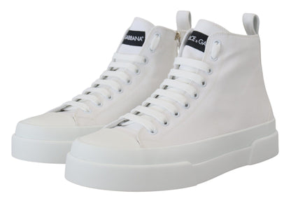 Elegante hoge canvas sneakers