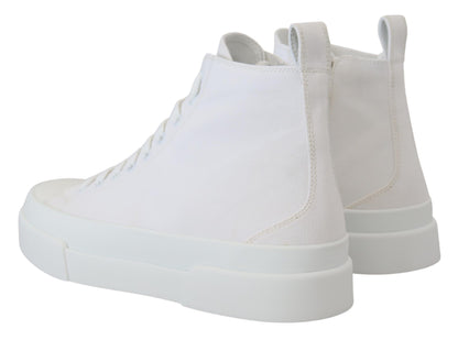 Elegante hoge canvas sneakers