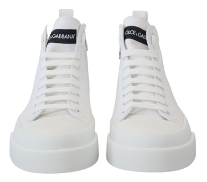 Elegante hoge canvas sneakers