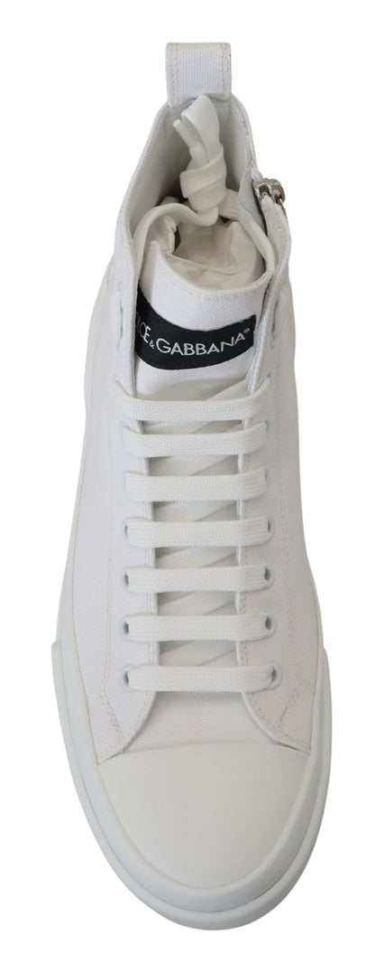 Elegant High Top Canvas Sneakers