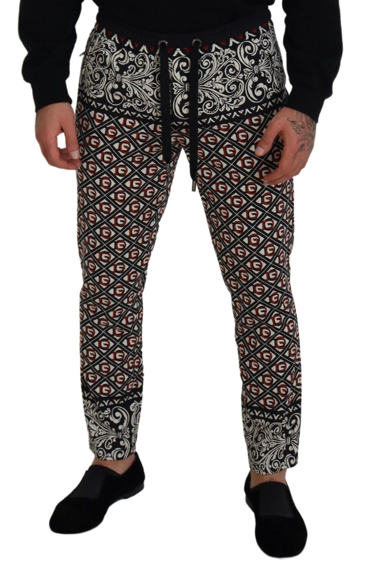 Elegante veelkleurige joggingbroek