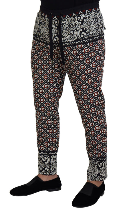 Elegante veelkleurige joggingbroek