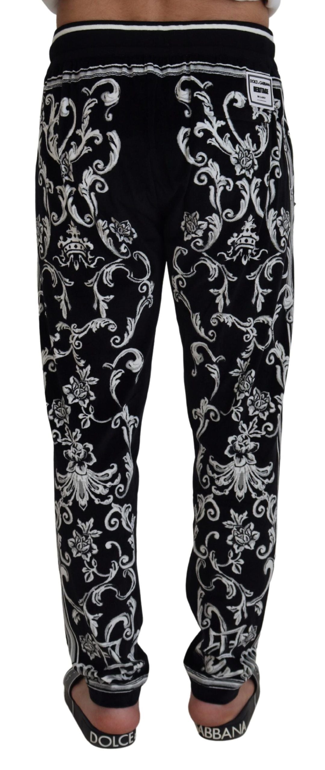 Casual joggingbroek met barokpatroon