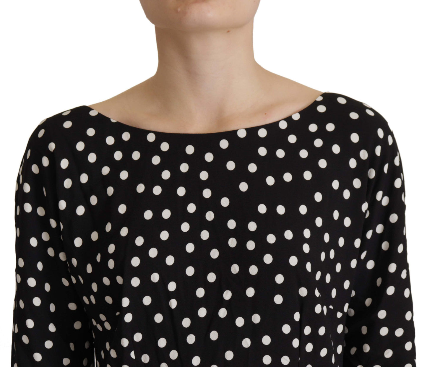 Polka Dot schede Midi elegantie