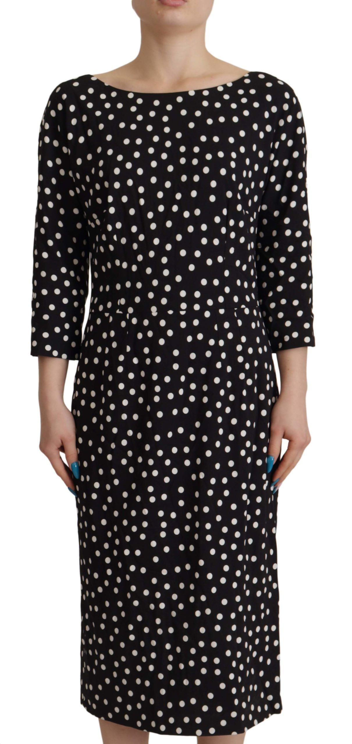 Polka Dot schede Midi elegantie