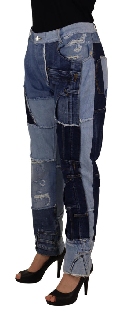 Skinny couture-jeans met hoge taille