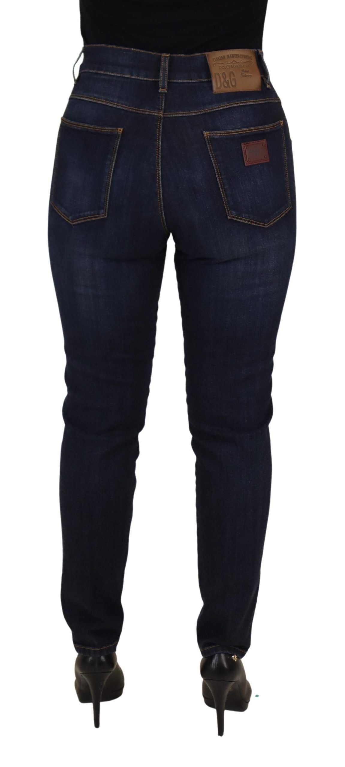 Til je denimspel naar een hoger niveau met skinny jeans met hoge taille