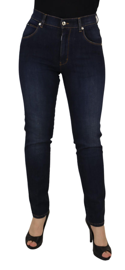 Til je denimspel naar een hoger niveau met skinny jeans met hoge taille