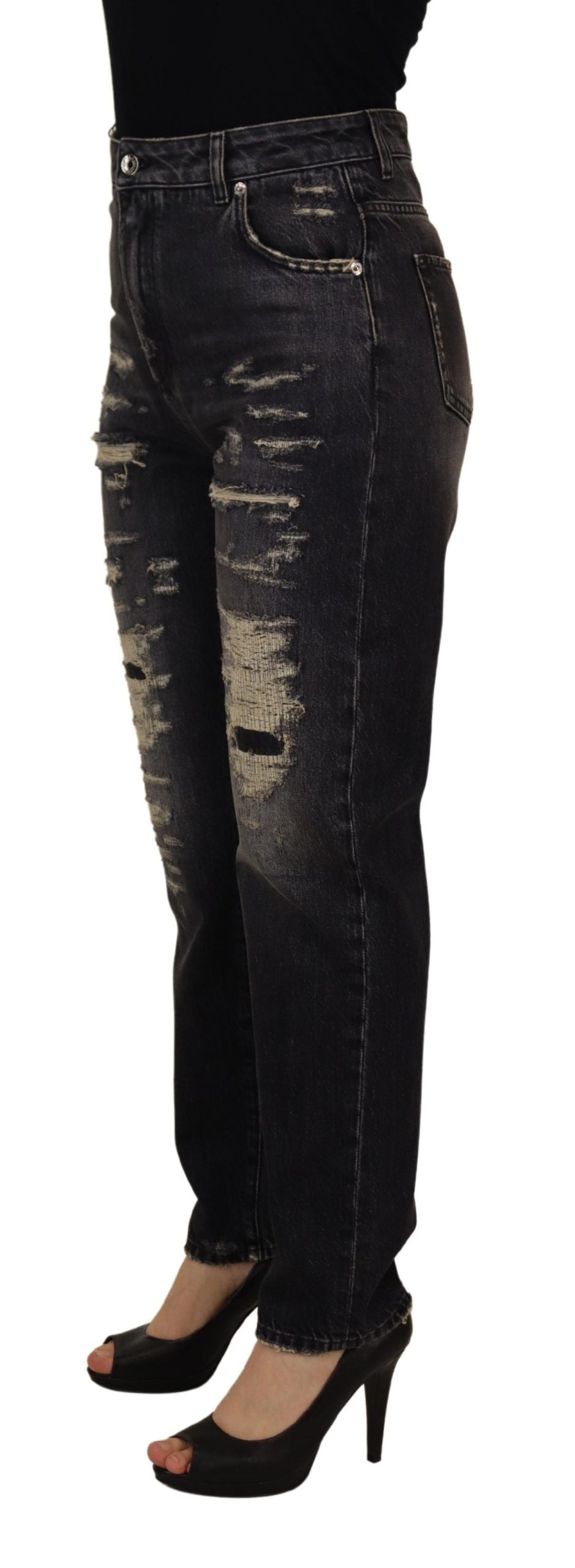 Elegante skinny jeans met hoge taille