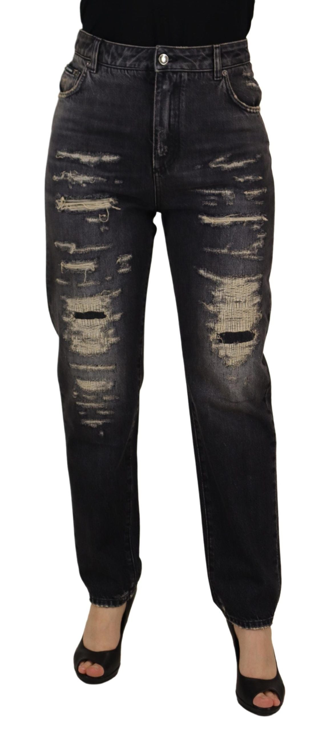 Elegante skinny jeans met hoge taille