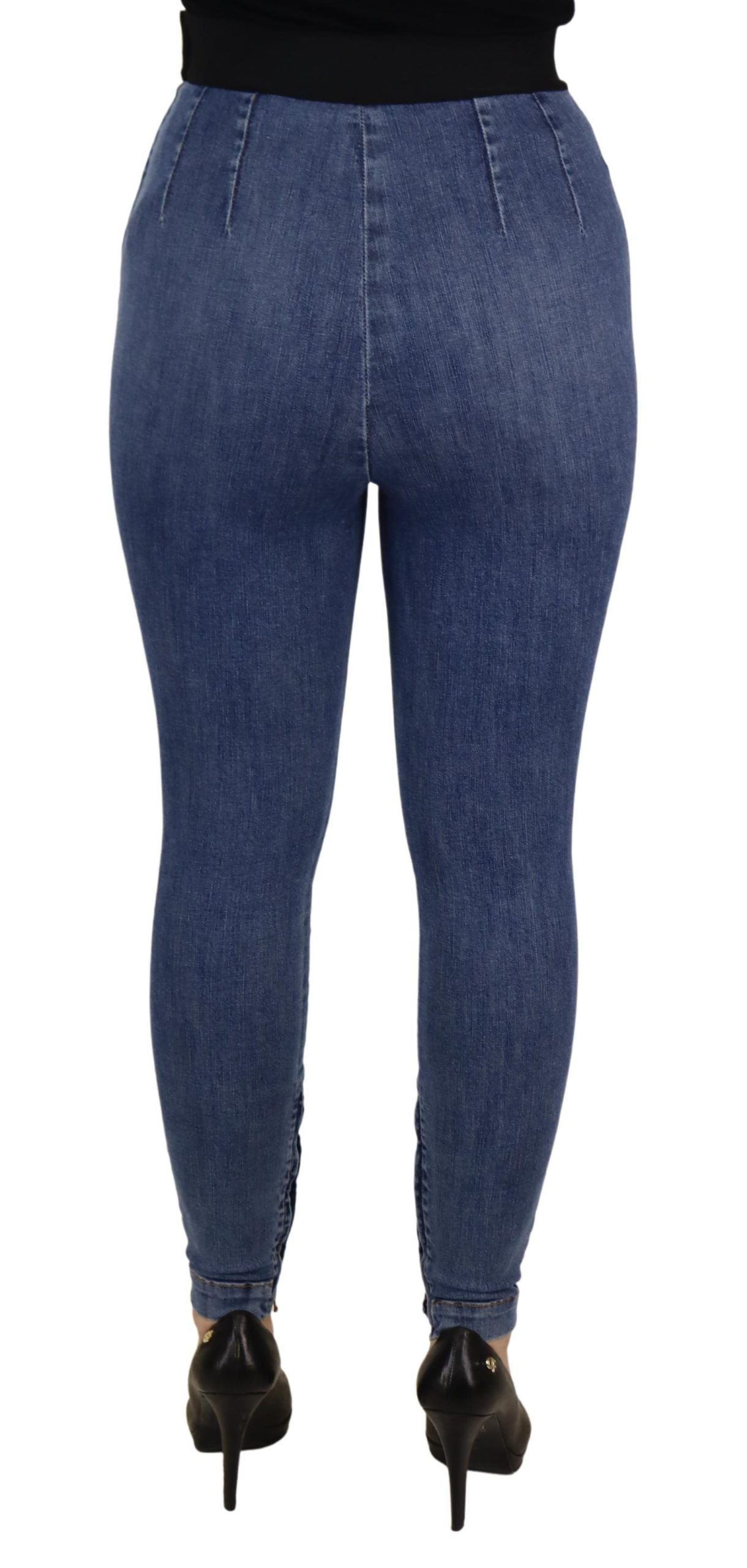 High Waist Skinny Denim The latest in style, these skinny jeans take it up a notch with a flattering high waist. Made of 98% cotton and 2% elastane, they offer a snug yet comfortable stretch fit. Country of origin: IT, you'll be donning a piece of fashion