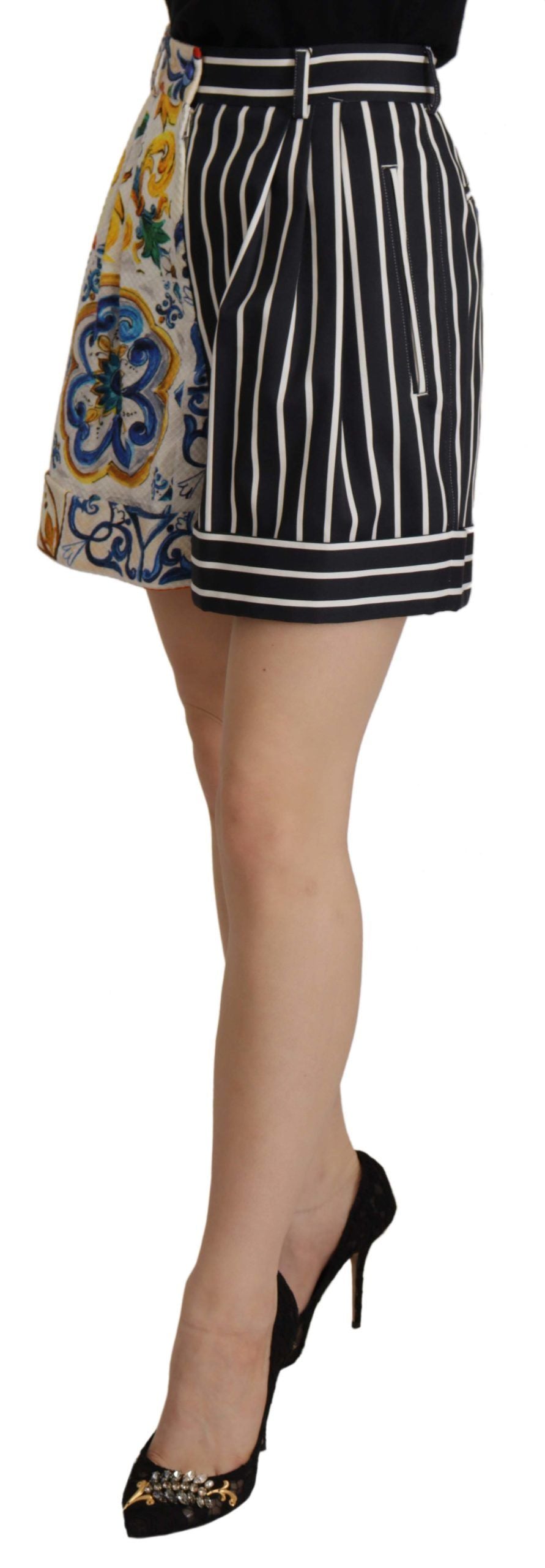 Majolica hoge taille designer bermudashorts