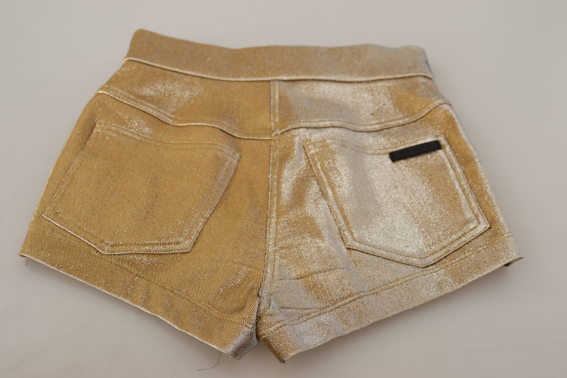 Gouden hoge taille hotpants shorts