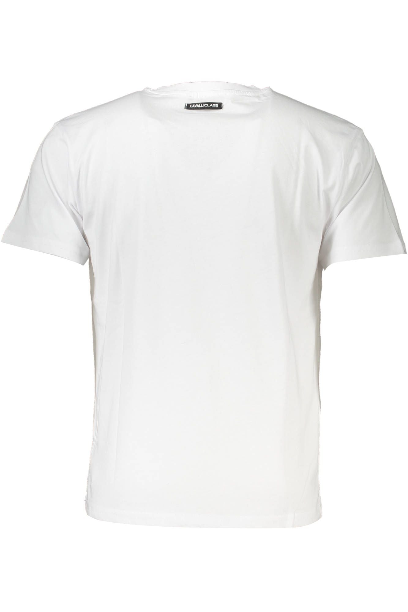 Elegant White Print Logo Tee