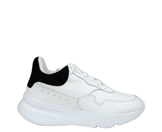 Alexander McQueen dames wit lederen suède sneaker