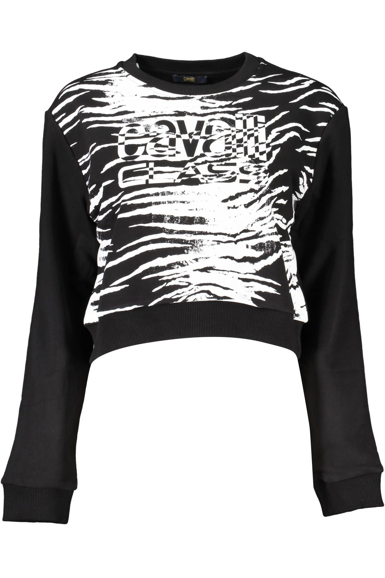 Sudadera Cavalli cepillada elegante con logo estampado