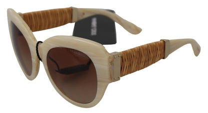 Gafas de sol de mujer en acetato beige chic