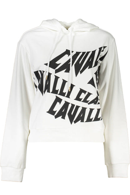 Elegant White Hooded Sweatshirt