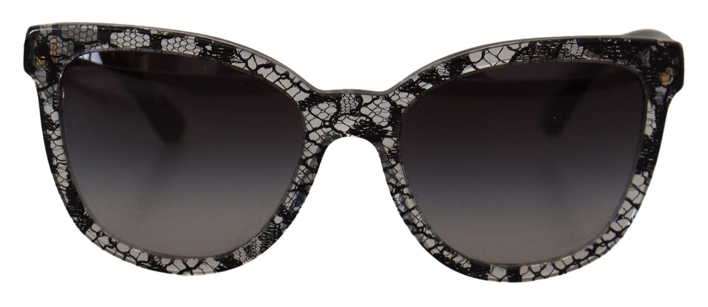 Elegant White Lace Applique Sunglasses